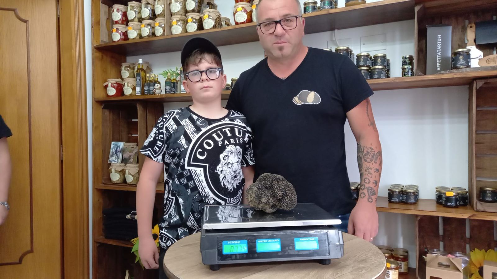 Tartufo da 774 grammi della Tenuta Agricola Campati