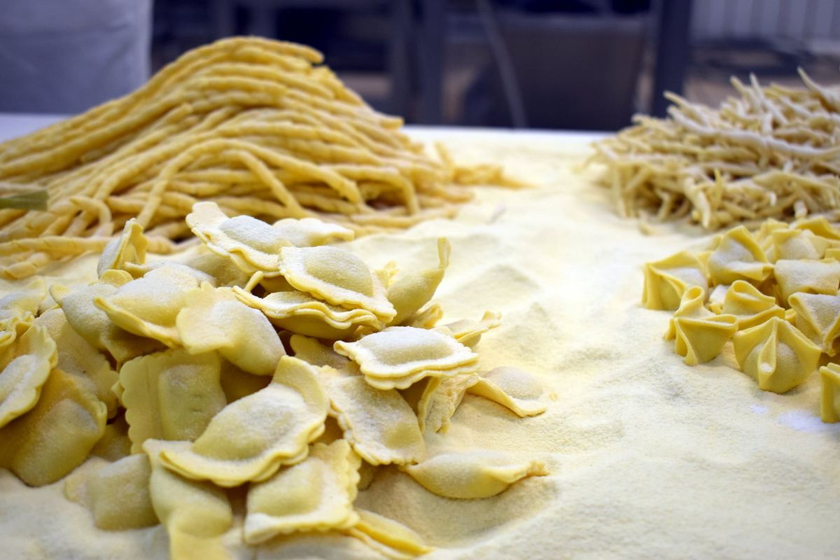 La lavorazione della pasta al Pastificio Artigianale Veneziano