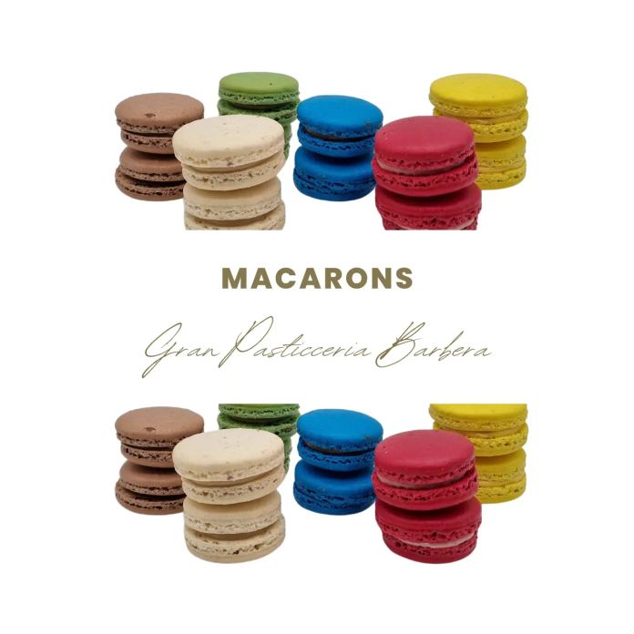 Macarons artigianali della Gran Pasticceria Barbera