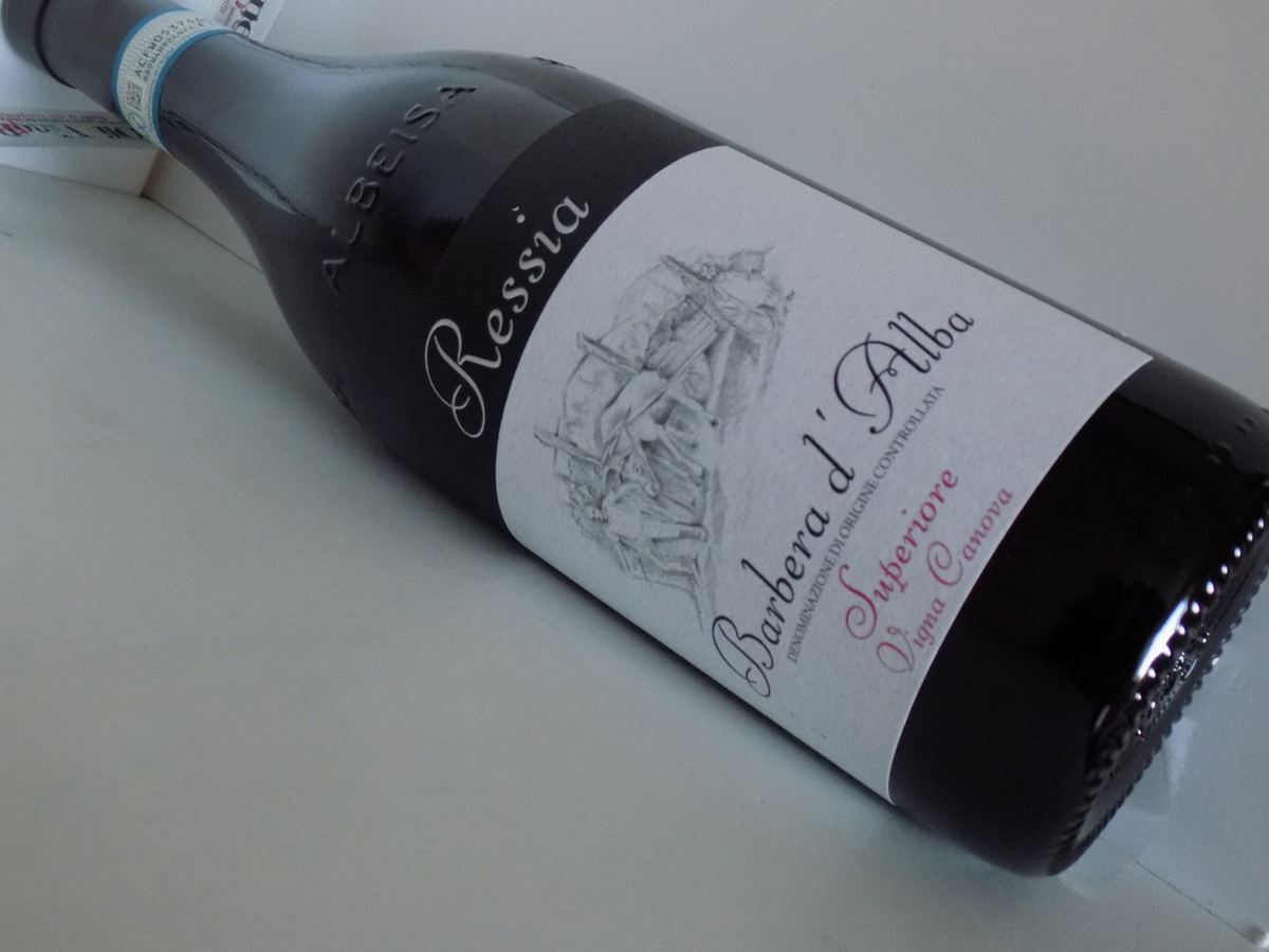 Bottiglia Barbera d'Alba Superiore DOC Vigna Canova di Ressia Azienda Agricola