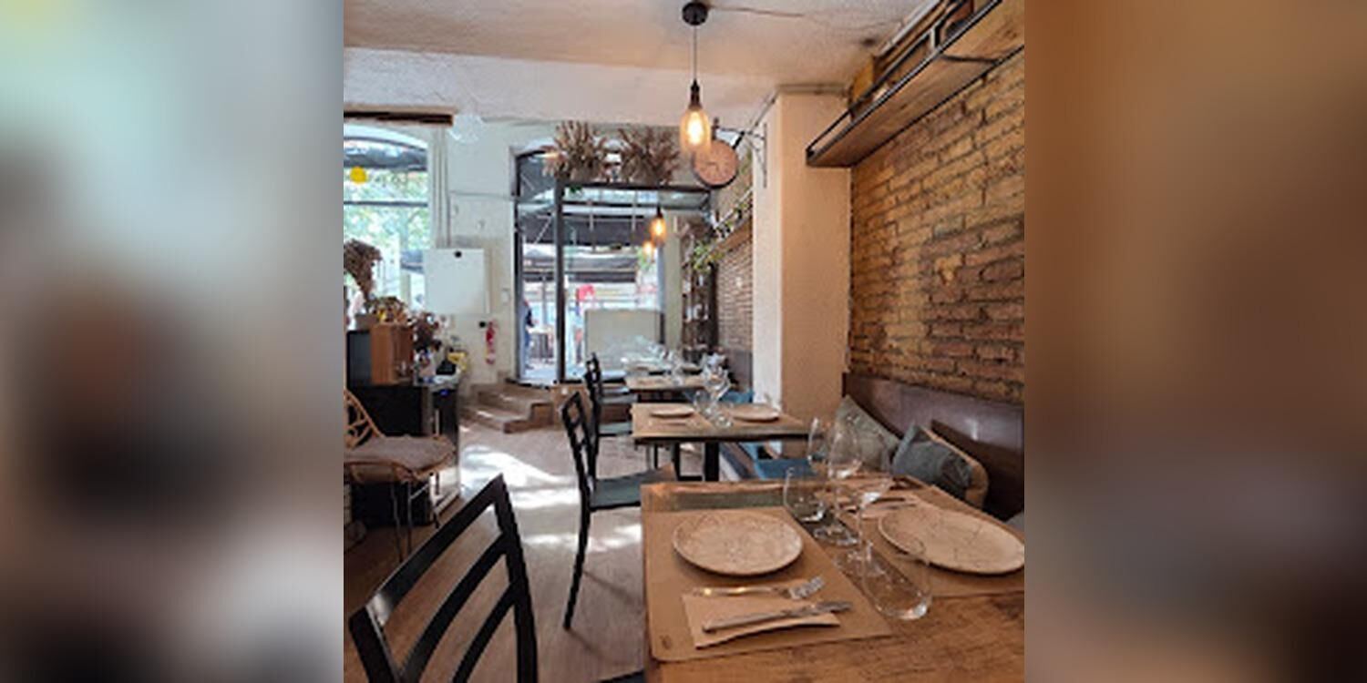 Interno del Restaurante Italiano Patsa Lab a Barcellona