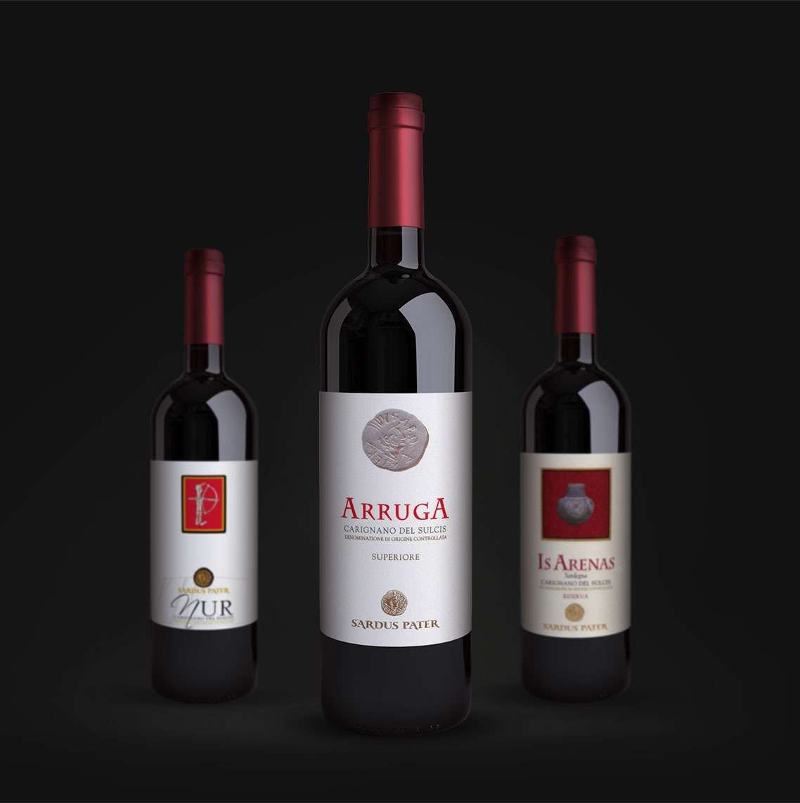 Linea Isola di Sant'Antioco, Carignano red wines from Cantine Sardus Pater