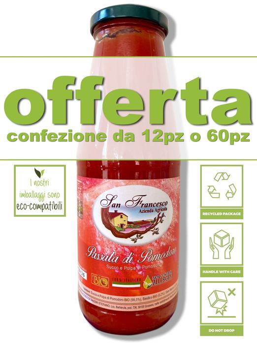 Passata di pomodoro biologica dell'Azienda Agricola San Francesco