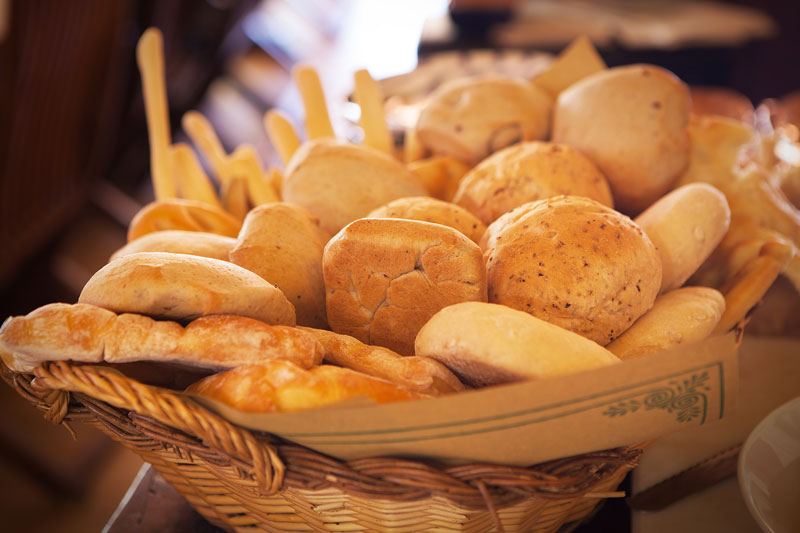 Pane e focacce fatte in casa all'Osteria La Pescheria degli Artisti