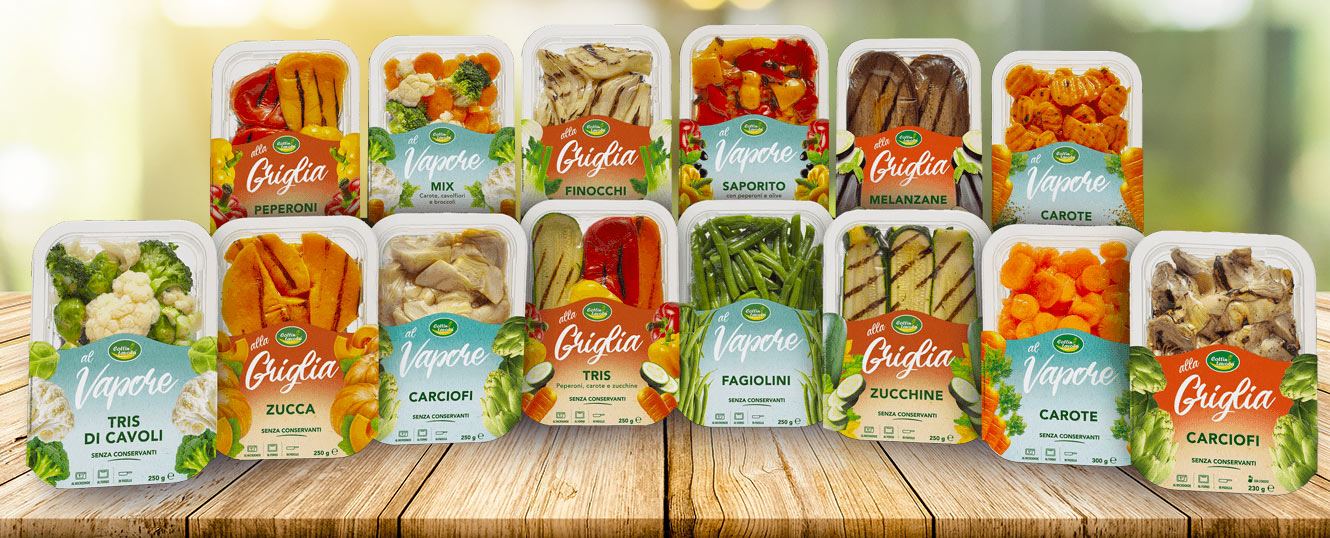 Verdure quinta gamma per griglia e vapore Riverfrut Società Agricola