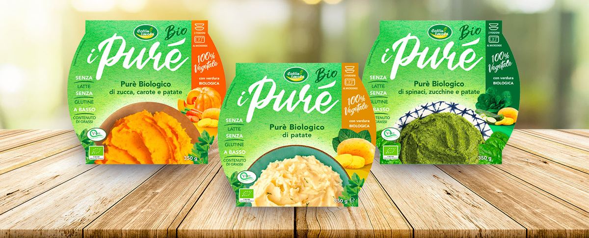 Linea puree biologiche certificate Riverfrut Società Agricola