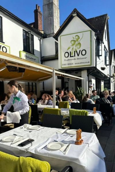 Vele al tartufo servite nella forma di parmigiano da Olivo Ristorante Italiano