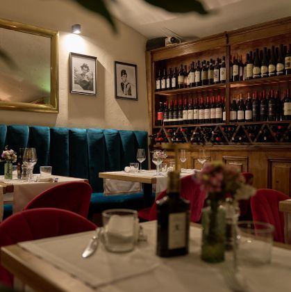 Saletta interna dell'Osteria Belle Donne