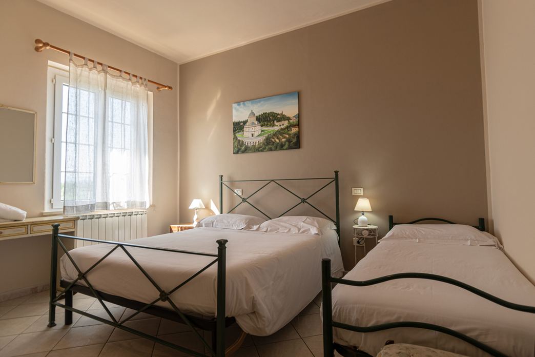 Zimmer des Agriturismo Torre Quadrana