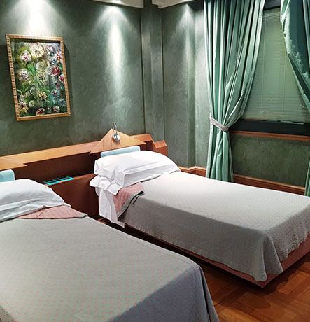 Camera doppia dell'Hotel Repubblica con arredi moderni