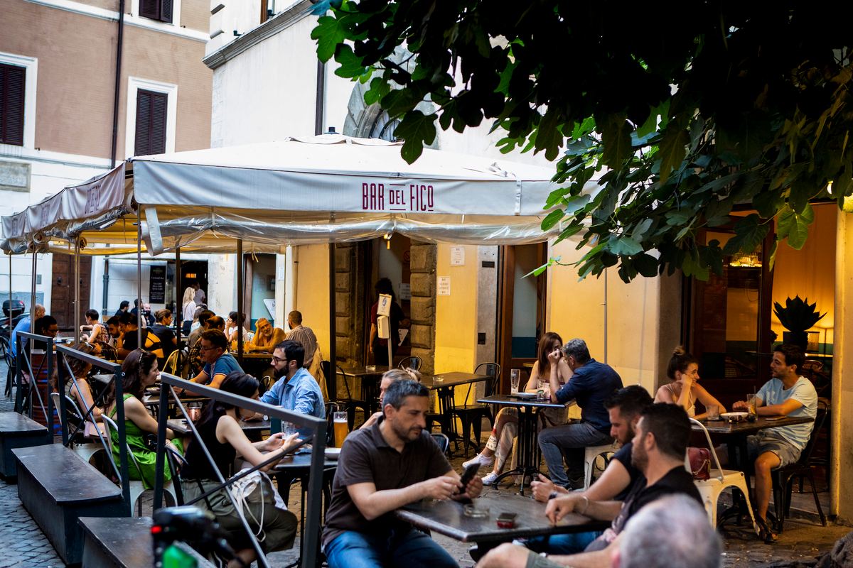 I piatti della tradizione romana al Bar Del Fico