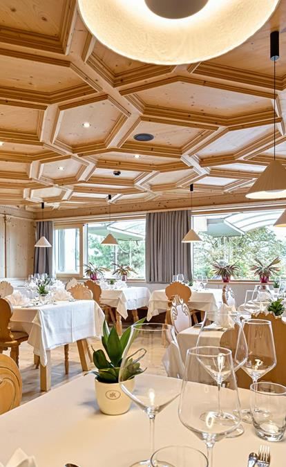 Sala da pranzo del Granpanorama Hotel Stephanshof