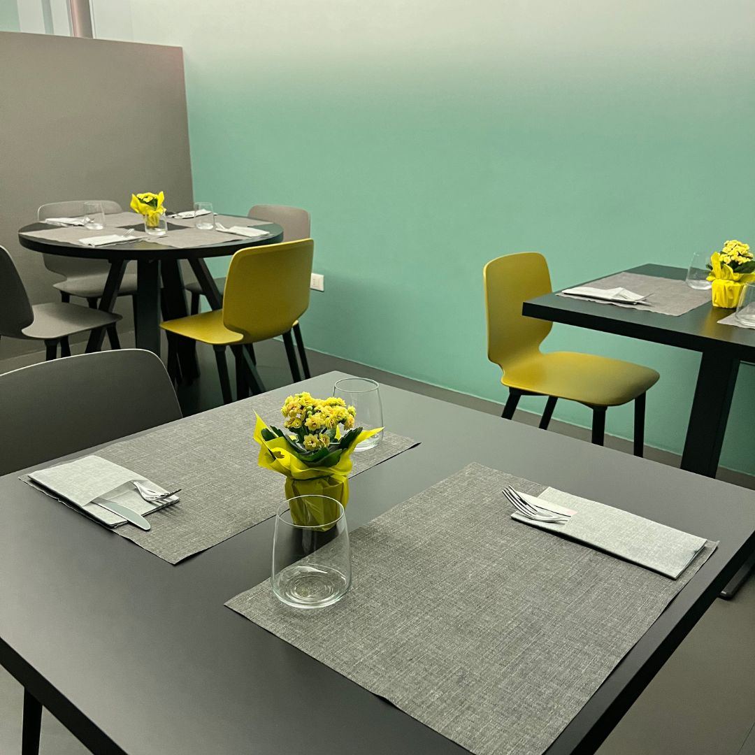 Sala verde di RiPizziCo nel palazzo storico di Rovereto