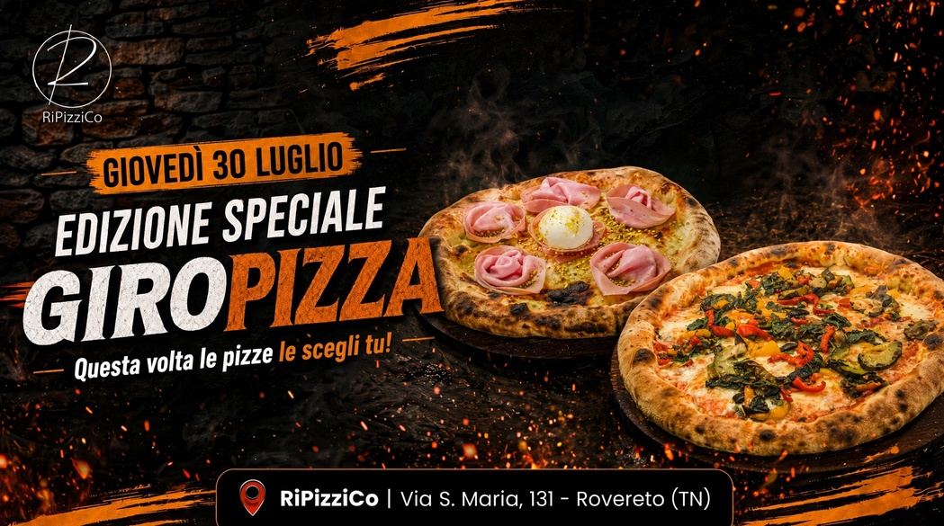 Giropizza Special di RiPizziCo con pizza napoletana al centro tavola