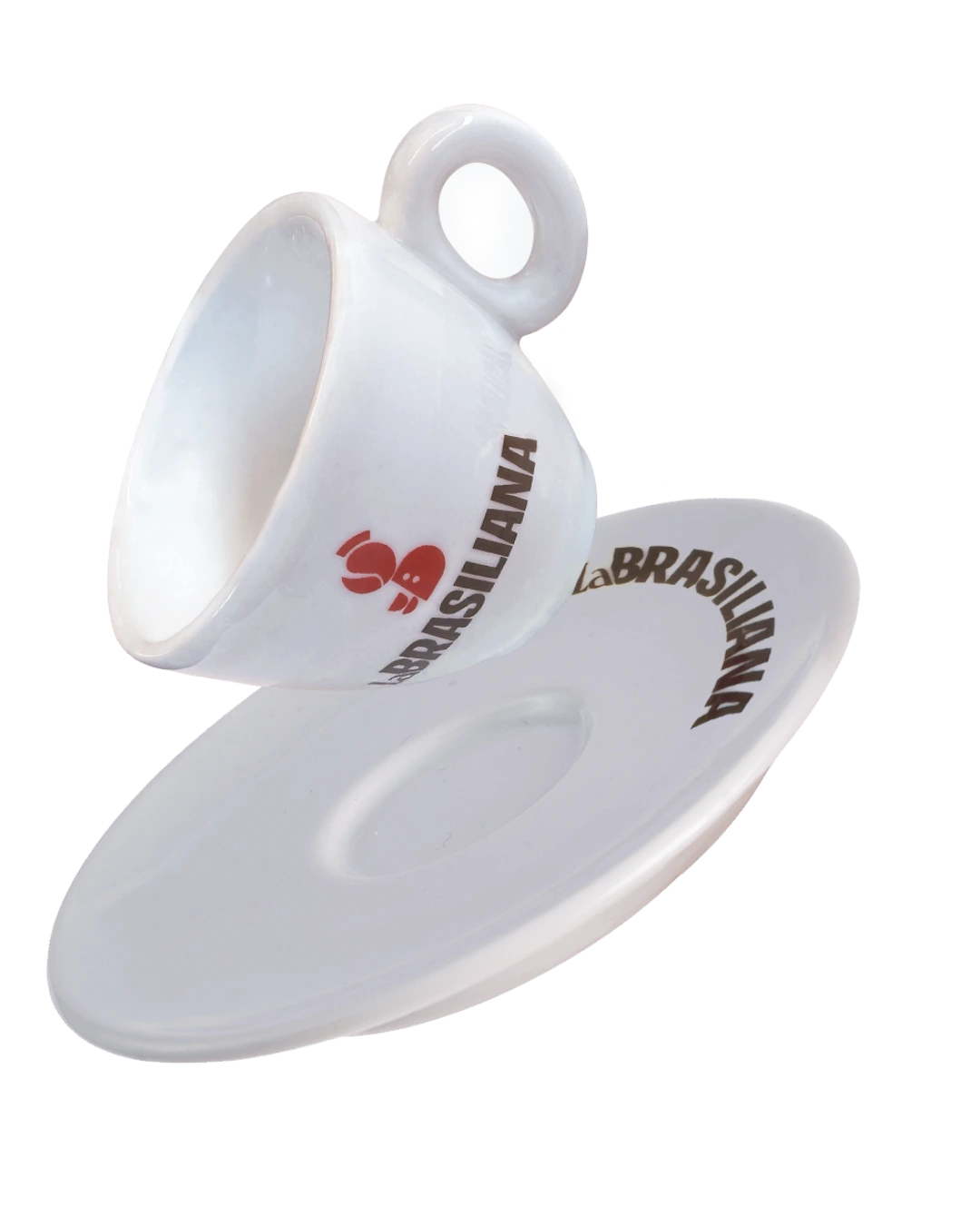 Tazzina espresso in porcellana bianca La Brasiliana