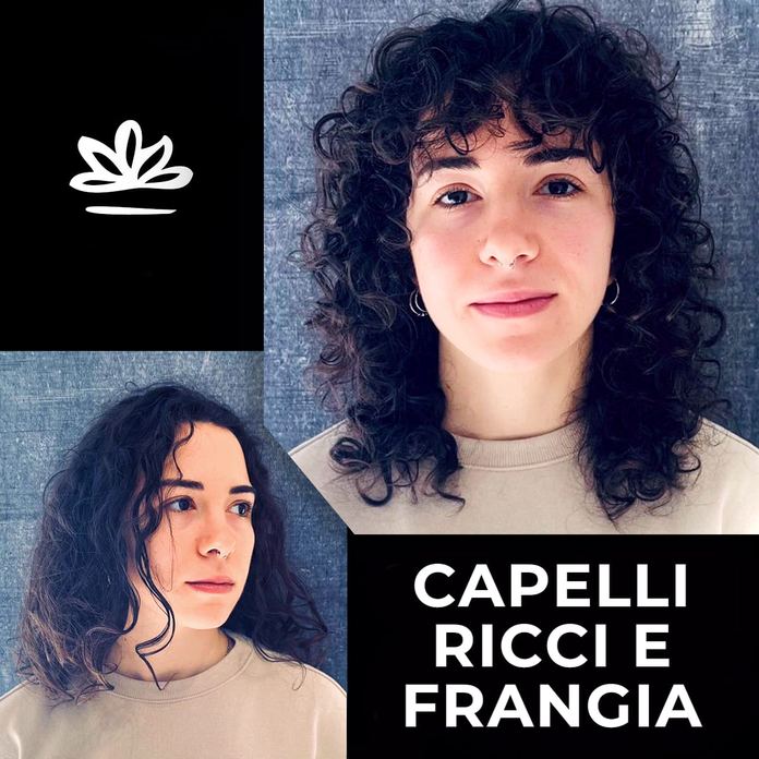Taglio capelli ricci con frangia da Masami Hair & Beauty