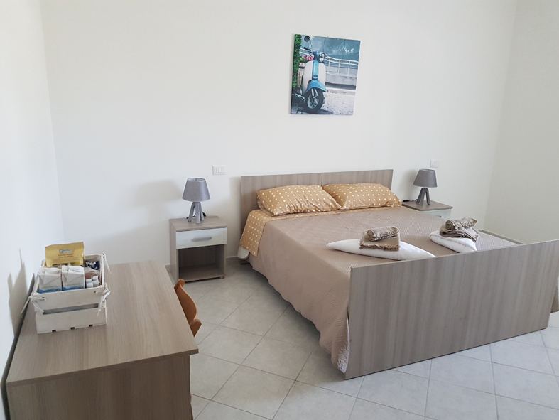 Interno della struttura L'Oasi di Rosi in pietra a faccia vista