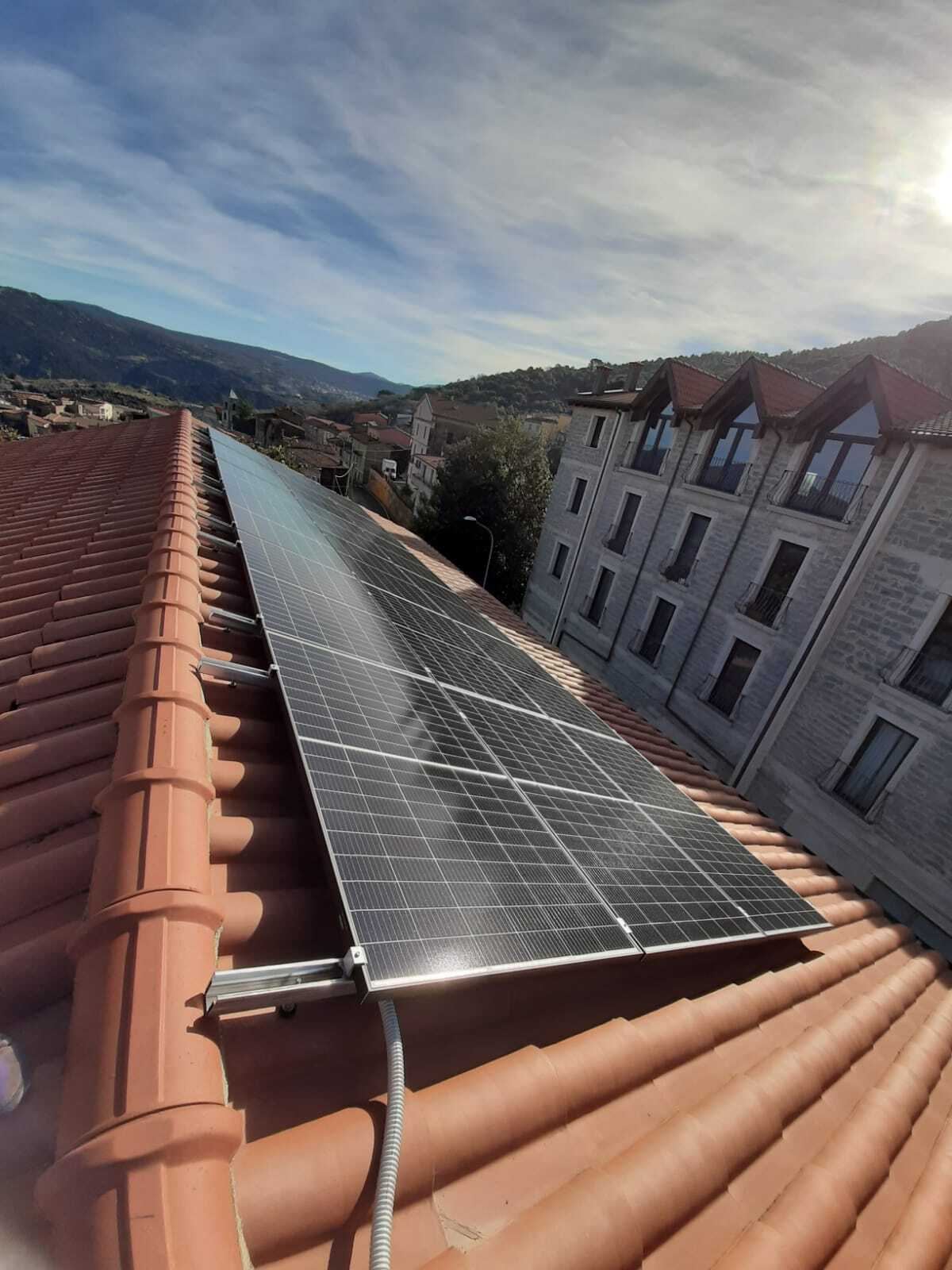 Photovoltaic system installed by Dusty Services Engineering in Bolotana