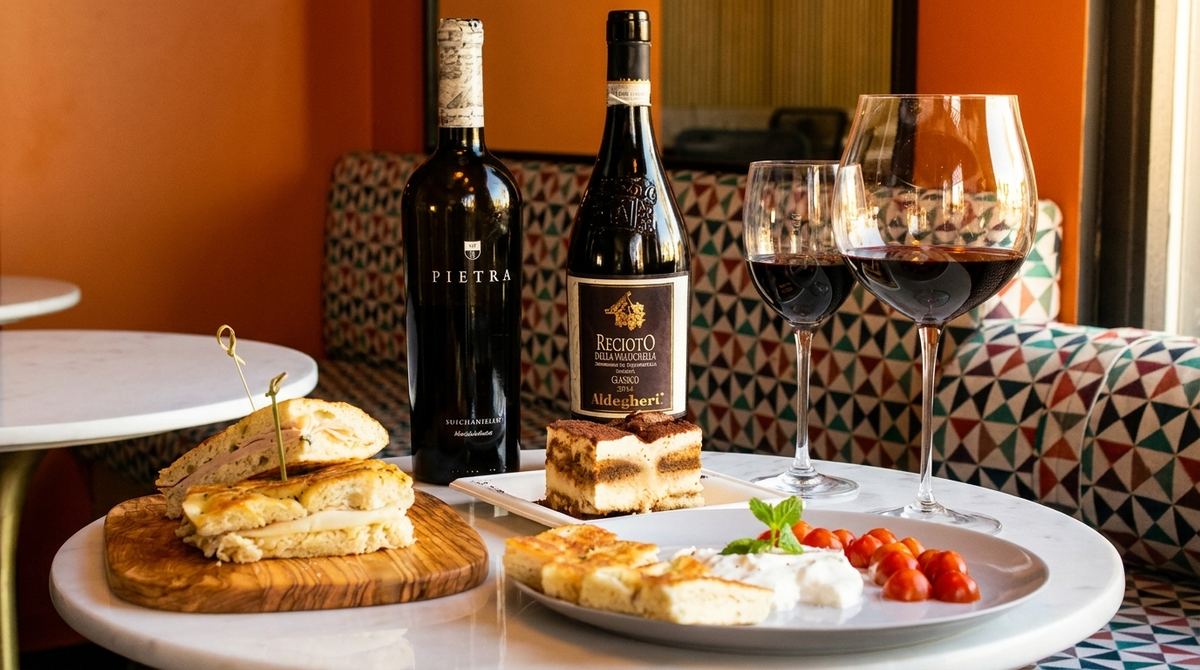 Selezione di vini e cocktails al SOTToVOCE CAFE