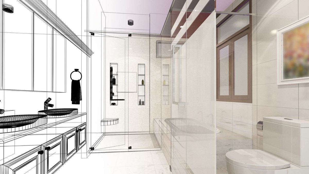 Realizzazione bagno chiavi in mano curata da Dimensione Edilizia
