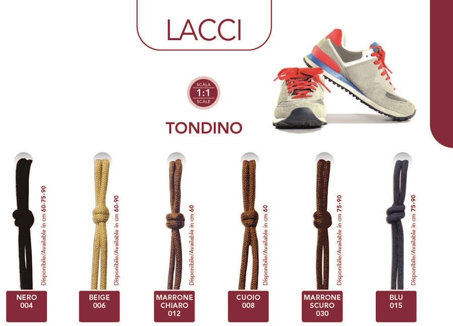 Lacci stringhe tondino Marbet