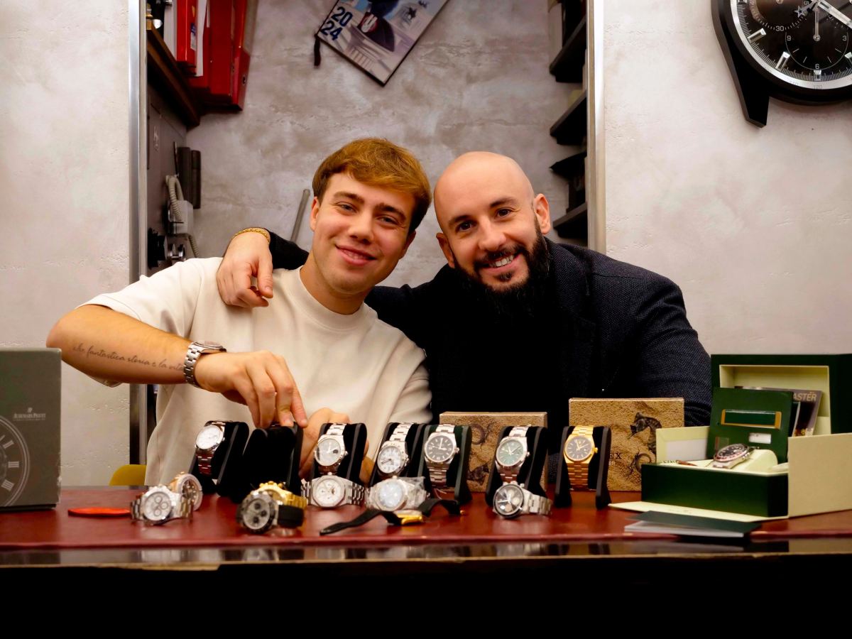 Dettaglio dell'attività nella boutique Mastrolorenzi Orologi a Roma