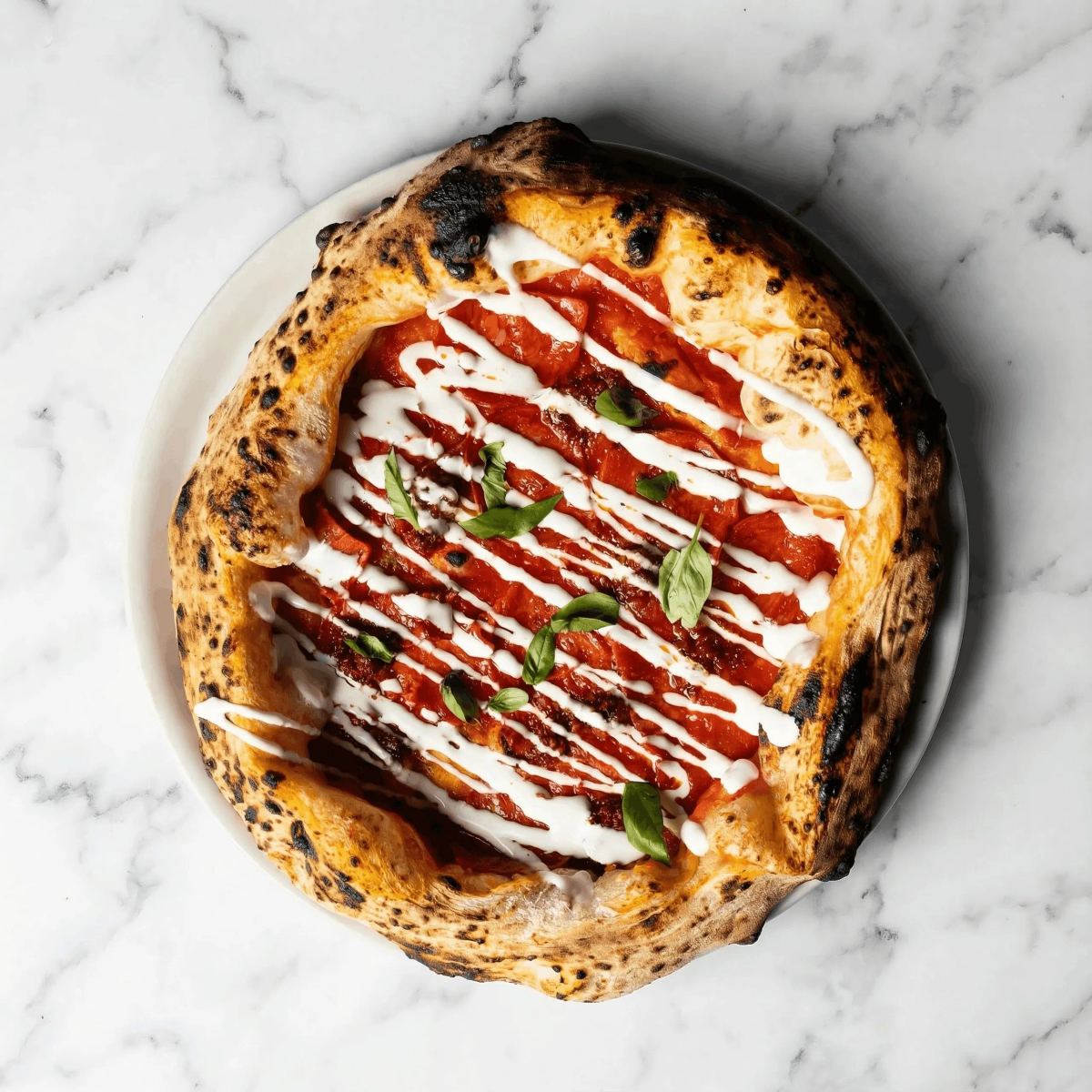 Pizza Calabra di Papilla Milano con stracciatella di Barletta, nduja e salame piccante