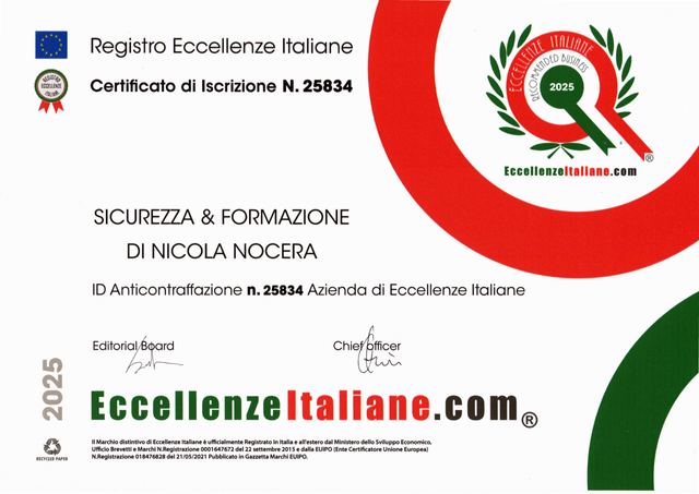 SICUREZZA & FORMAZIONE DI NICOLA NOCERA