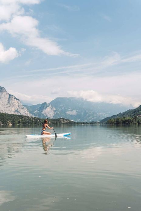 Ambiente naturale del Camping Le Marocche in Trentino