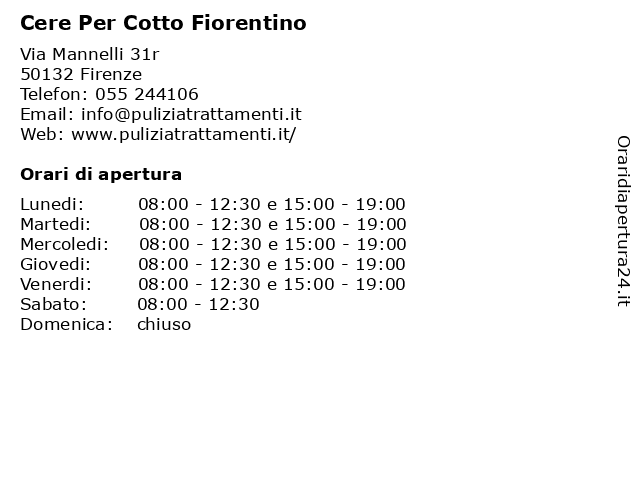 CERE PER COTTO FIORENTINO