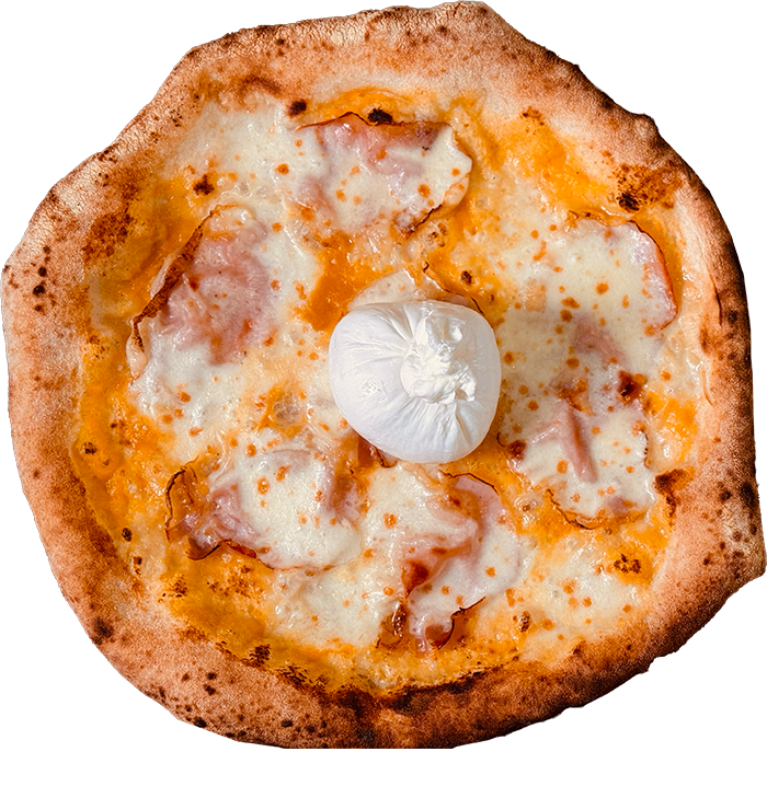 Pizza cotta nel forno a legna di Piazza Vecchia