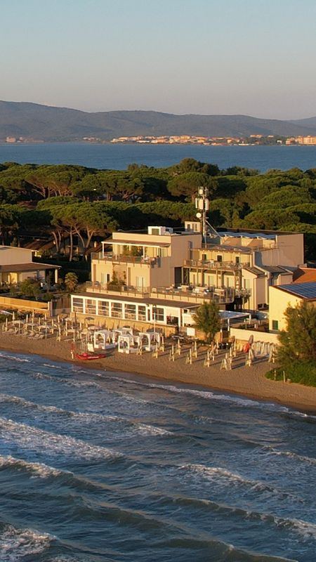 Bagno Villa Ambra en la playa de la Giannella, en Orbetello