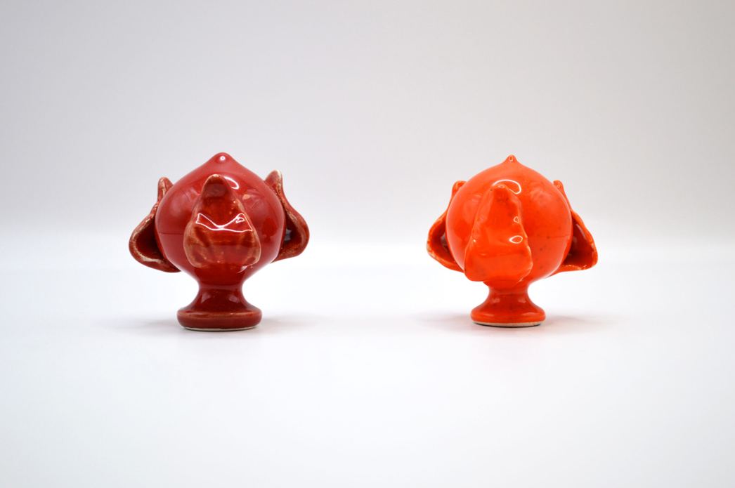 Pumi pugliesi in ceramica decorata a mano da Il Botteghino