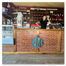 Bancone interno del Ristorante Pizzeria Mattagnano