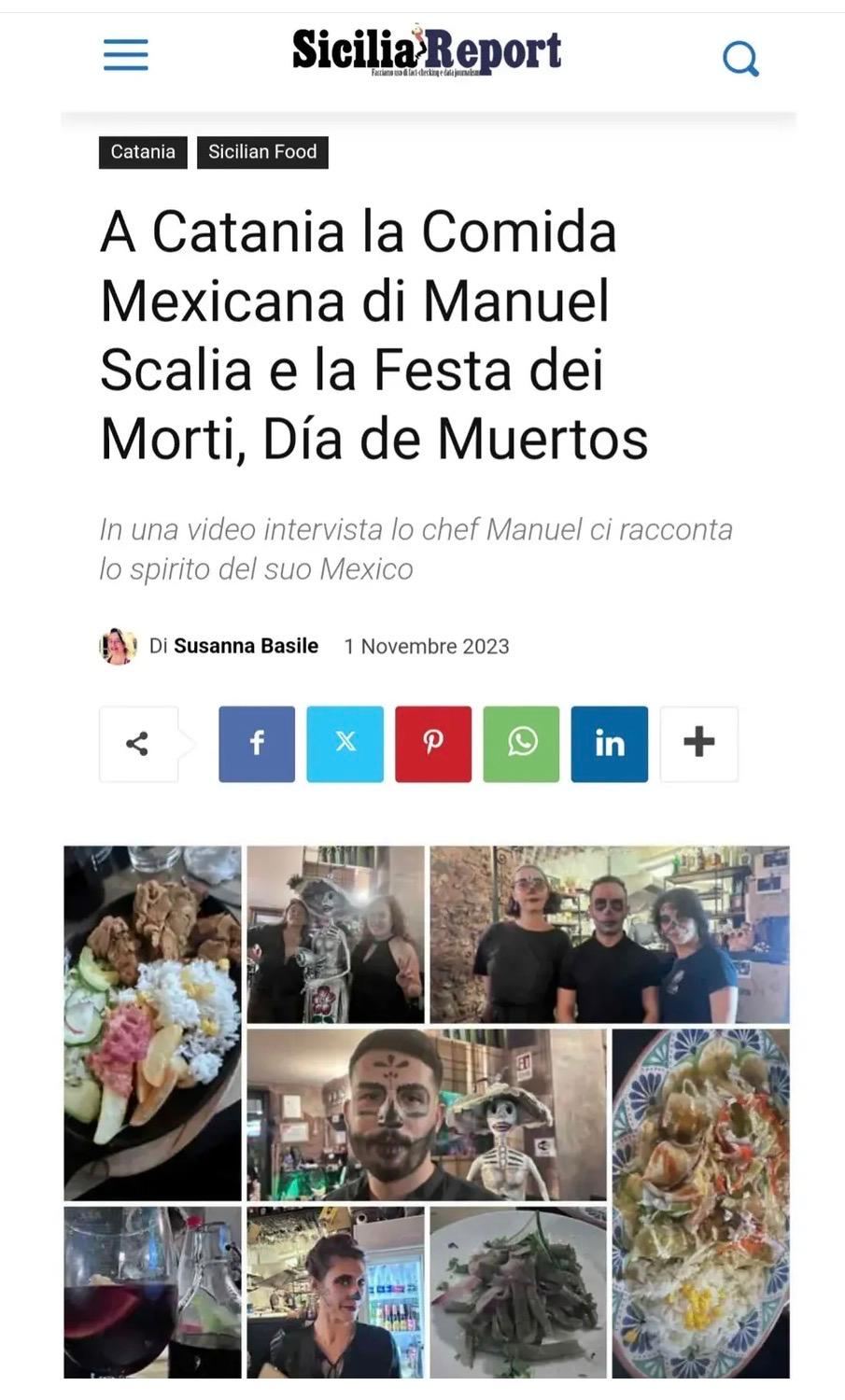Piatti della cucina messicana autentica di Scalia Comida Mexicana