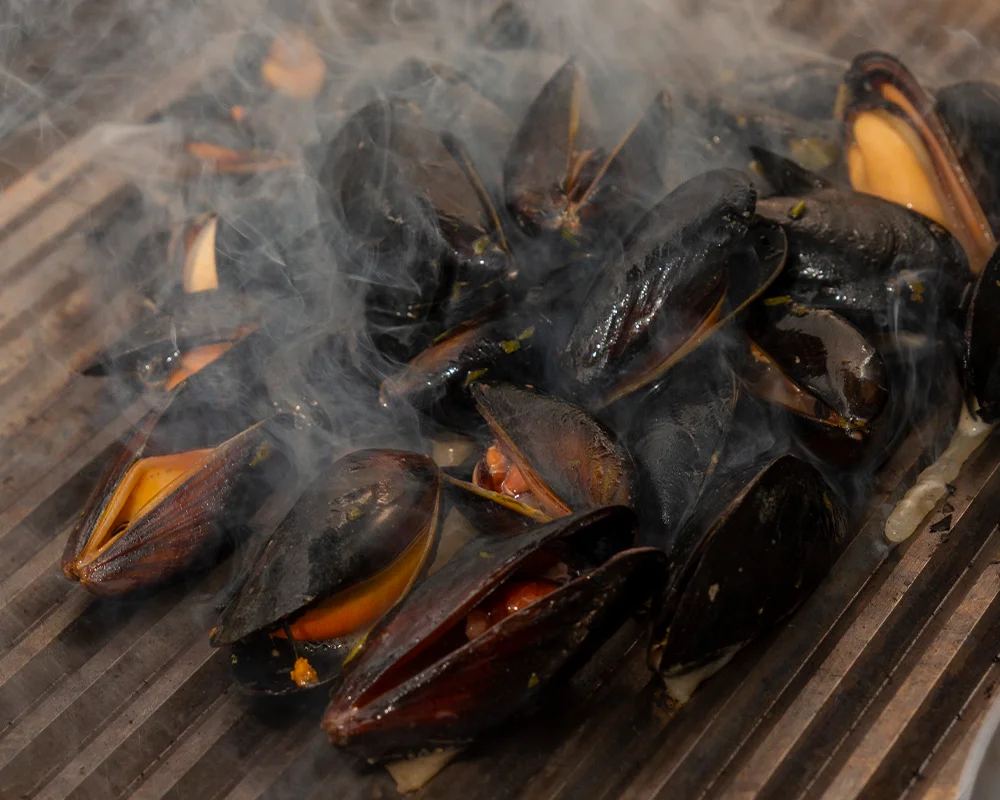 Cozze preparate da Extasy Experience