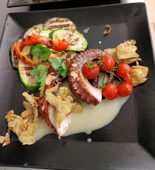 Risotto de cigalas con espárragos silvestres en MATIZ PARK
