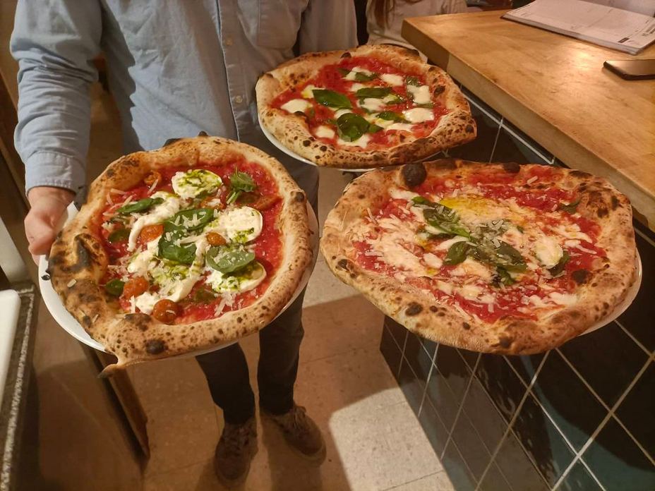 Dettaglio dell'impasto tradizionale della Pizzeria d'Alexis