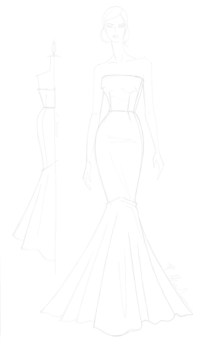Creazione di Alta Moda dell'atelier FABRIZIO MINARDO