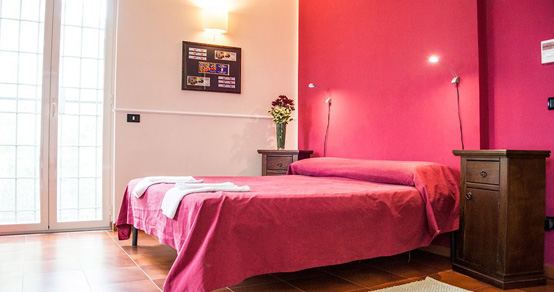 Camere per il pernottamento all'Agriturismo Bosco Farneto