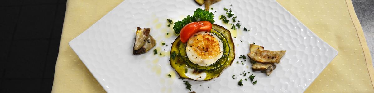 Antipasto preparato dallo chef Daniel Meola della Taverna Romana