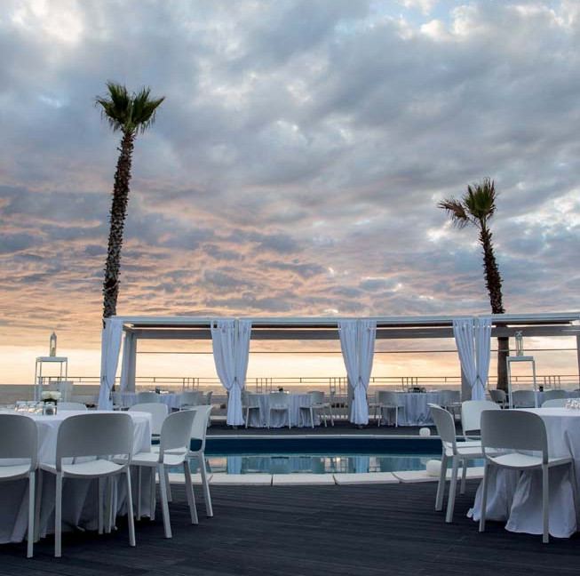 Terrazza panoramica sul mare del Ristorante Punta Romana