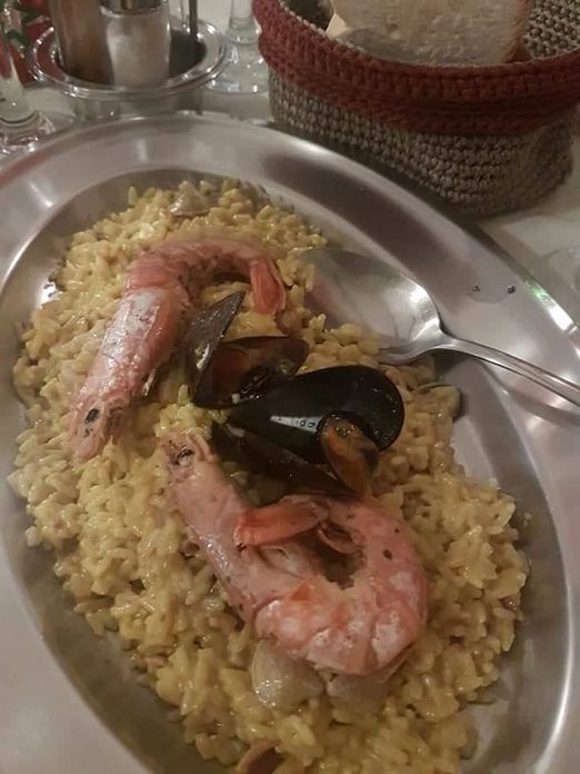Risotto allo scoglio alla Trattoria Da Beppe
