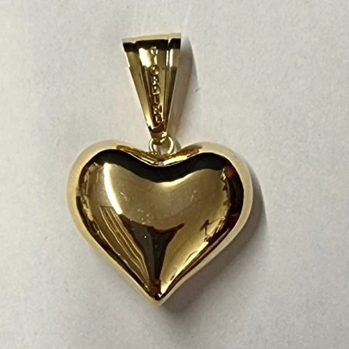 Giordini yellow gold 18 KT heart pendant from Gioielleria Guerriero