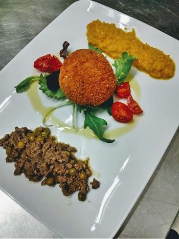 Mollica di pane ripiena all'Antica Osteria dei Camalli