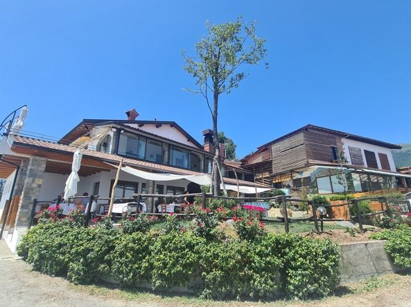Vista panoramica dalle colline di Palazzago presso Agriturismo Del Battista