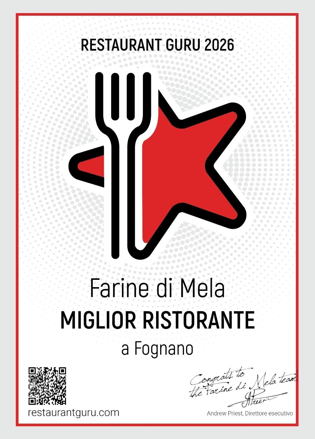 Certificati e riconoscimenti di Farine di Mela del 2026