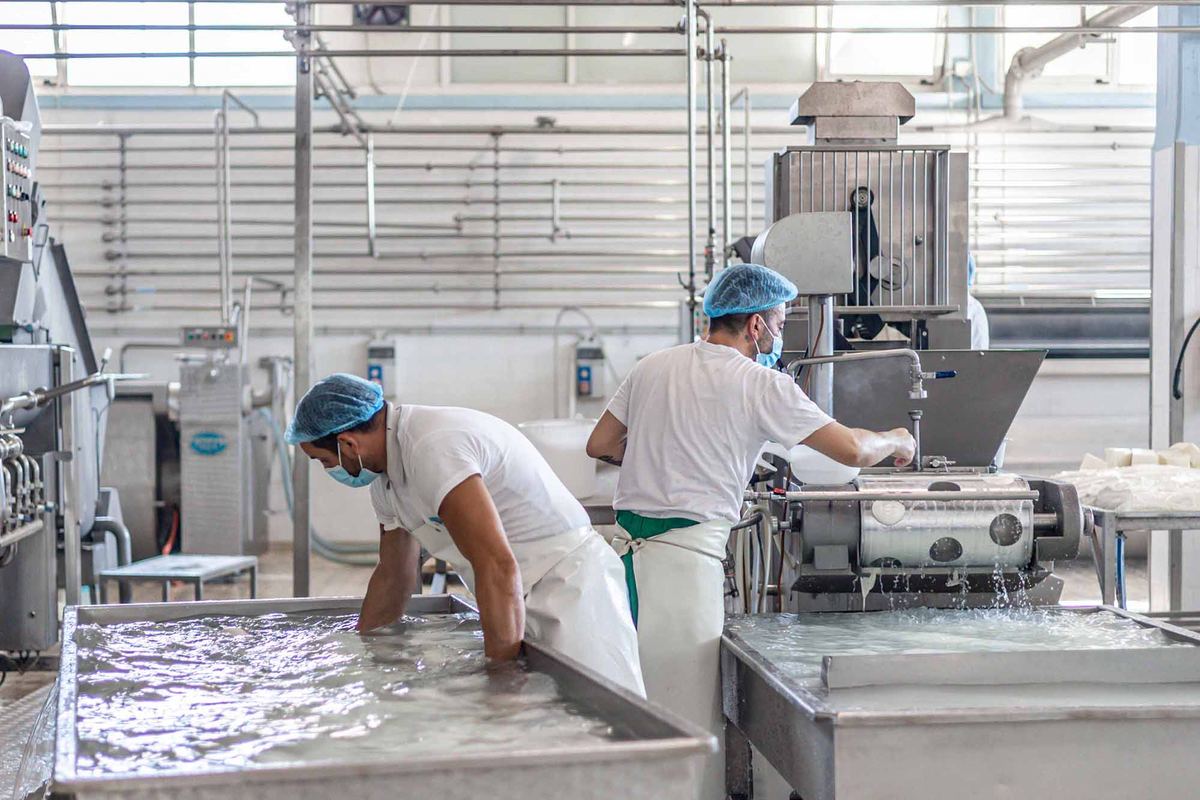 Laboratorio di produzione del caseificio LA GOLOSA DI PUGLIA