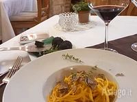 Tagliatelle con tartufo at Ristorante Tre Fonti