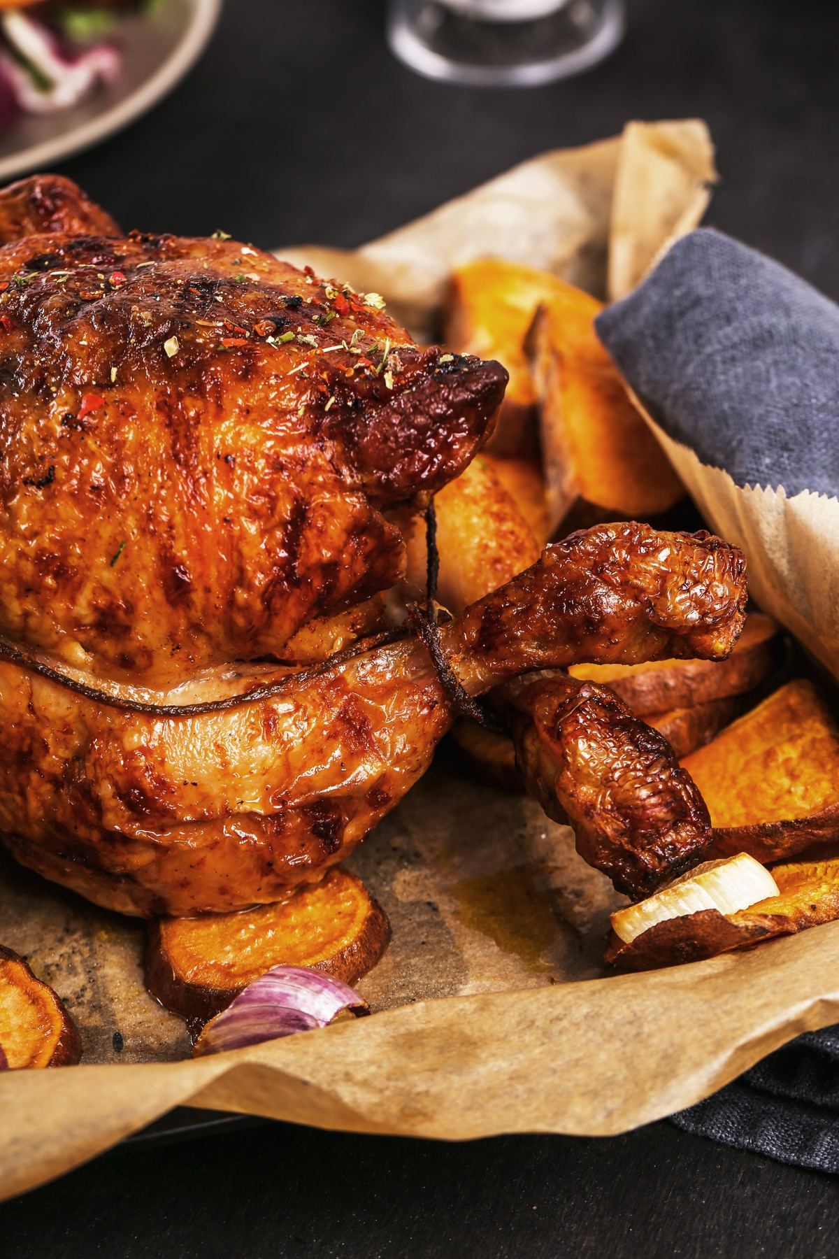 Pollo arrosto, specialità di rosticceria di Faro del Gusto